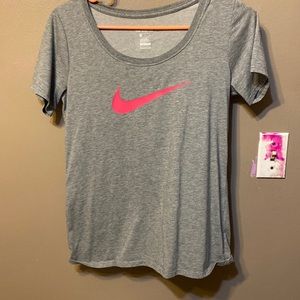 Gray Nike Dry Fit Tee